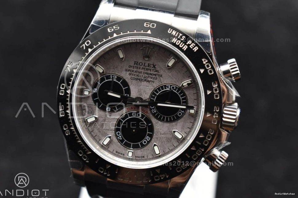 Rubber Gray QF 788 Dial Daytona Unisex Oysterflex Strap Best on 1:1 Edition SA 116519 0908